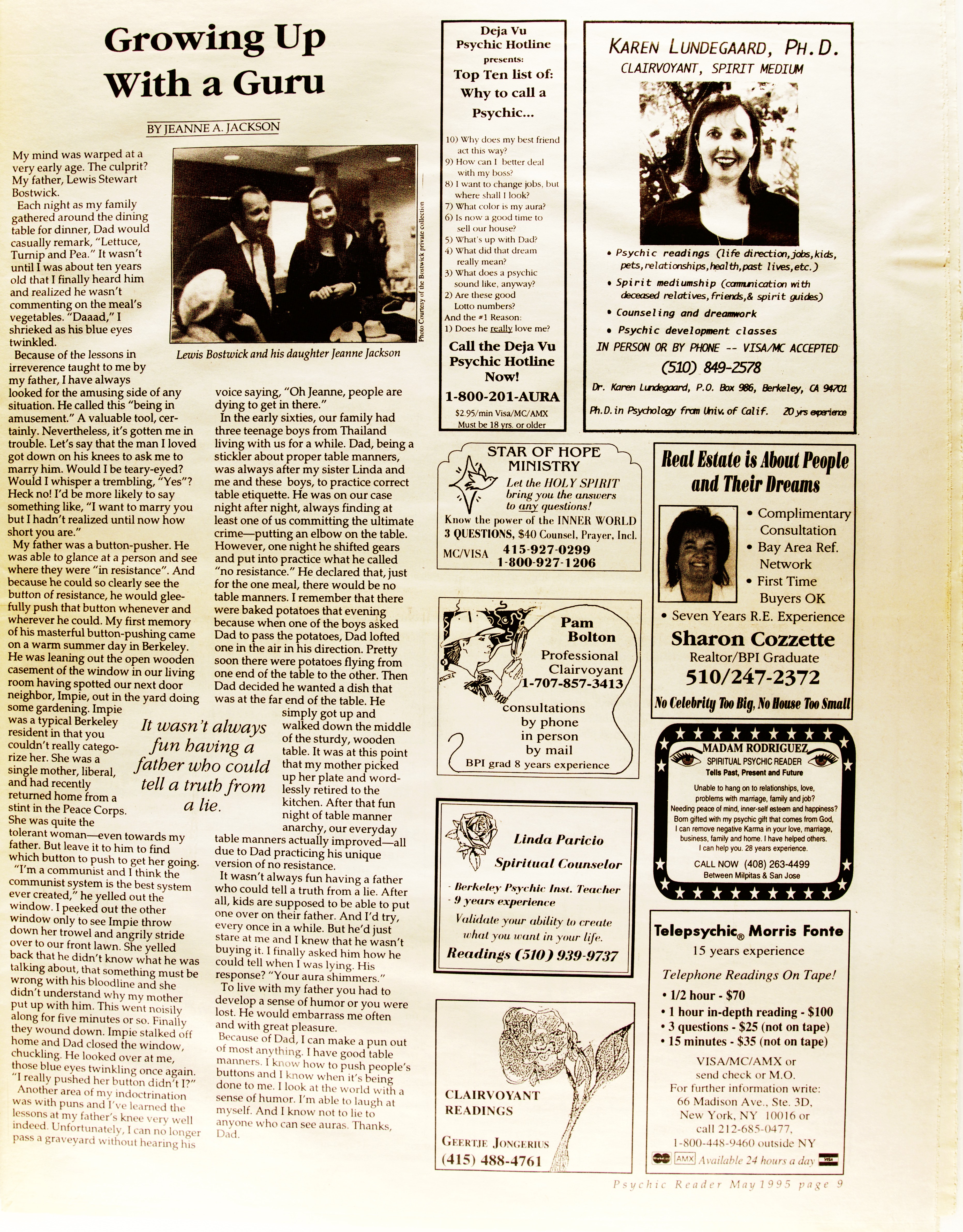 Page 9 / Article by Jeanne Jackson