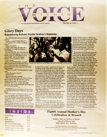 Page S-1 Personal History by John Huddleston